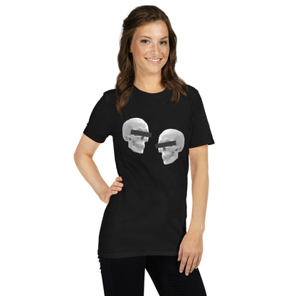 Doppelgangers Gray Skull Unisex Tee