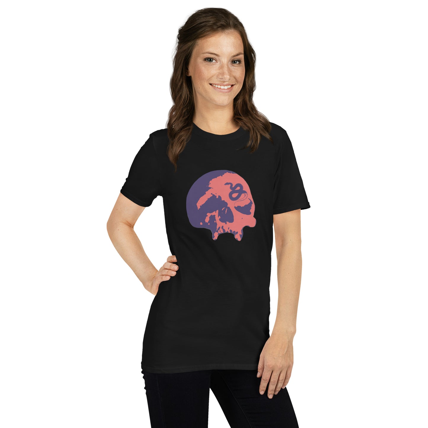 Serpent's Curse Navy & Red Skull Unisex Tee