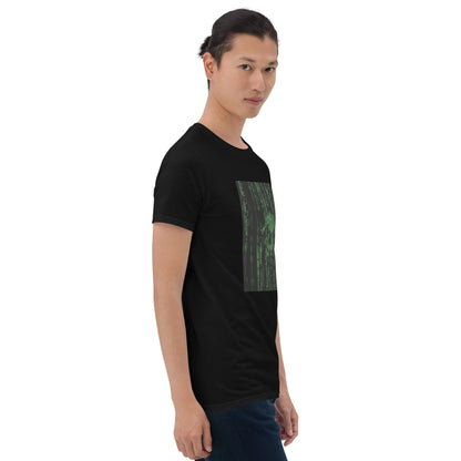 Ghost in the Machine Electric Green Cyberpunk Skull Unisex Tee