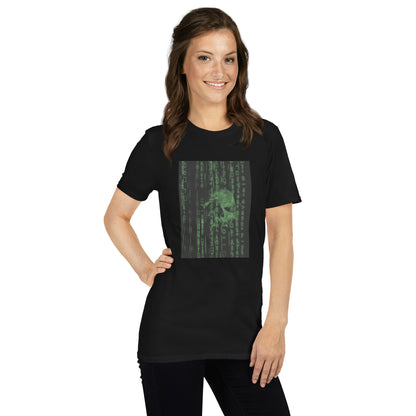 Ghost in the Machine Electric Green Cyberpunk Skull Unisex Tee