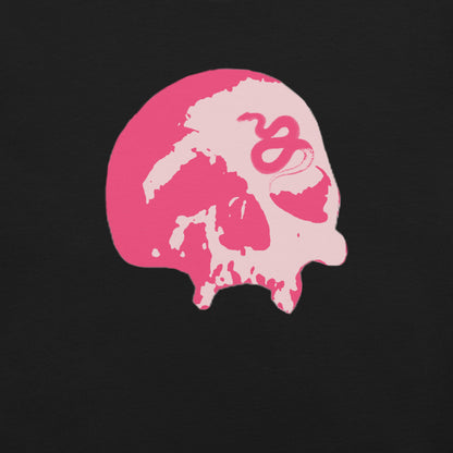 Serpent's Curse Skull T-Shirt - Blush Pink