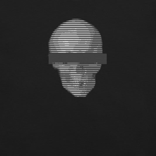Anonymous Skull T-Shirt - Black & White