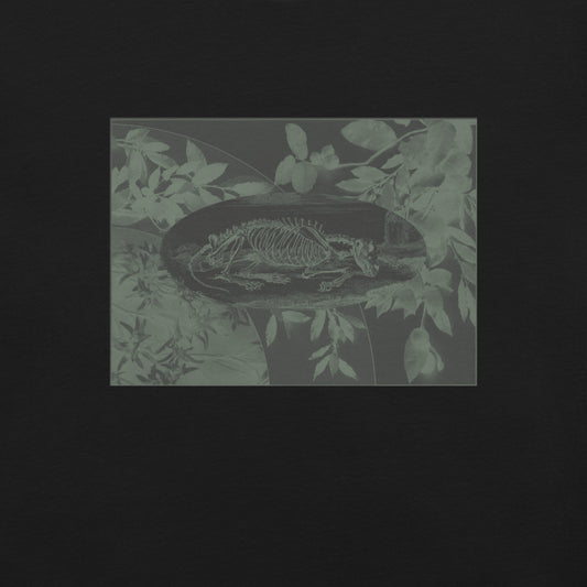 Courage Wolf Bones T-Shirt - Moss Green