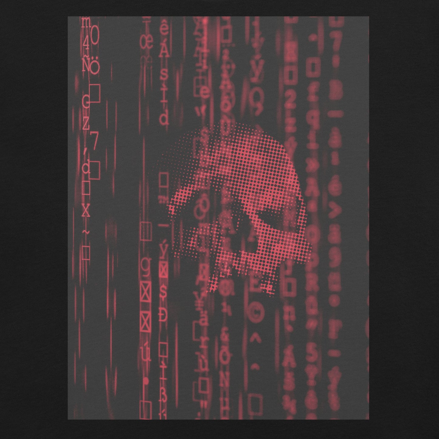 Ghost in the Machine Skull T-Shirt - Red