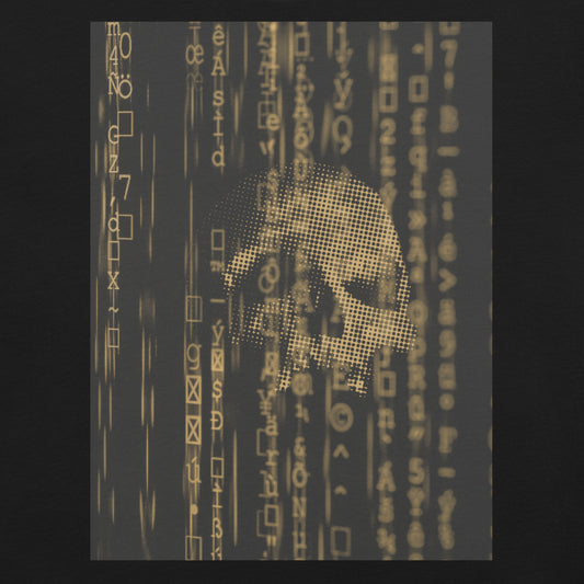 Ghost in the Machine Skull T-Shirt - Gold