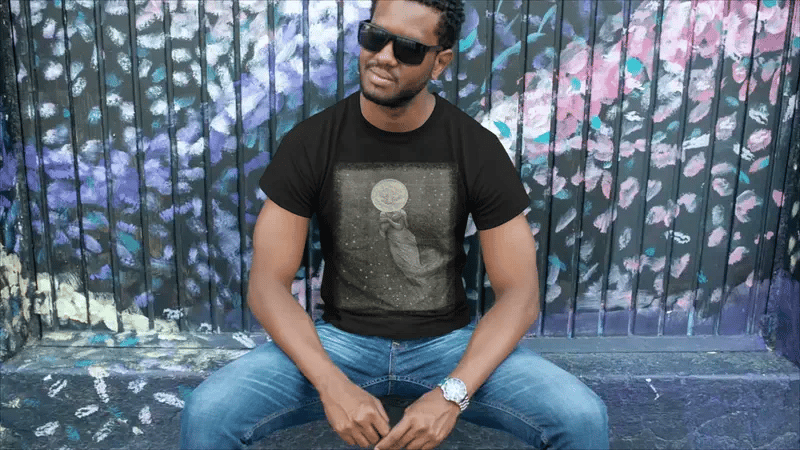 Woman in the Moon T-Shirt - Gray