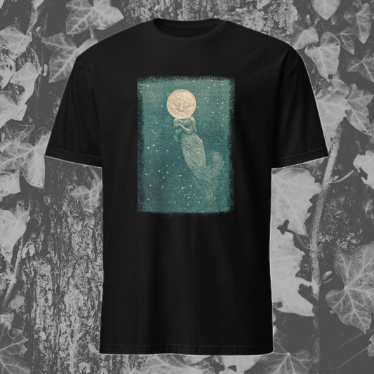 Woman in the Moon T-Shirt - Green & Gold