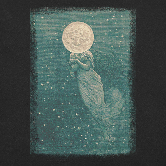 Woman in the Moon T-Shirt - Green & Gold