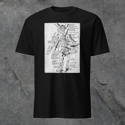Wound Man T-Shirt - Grayscale