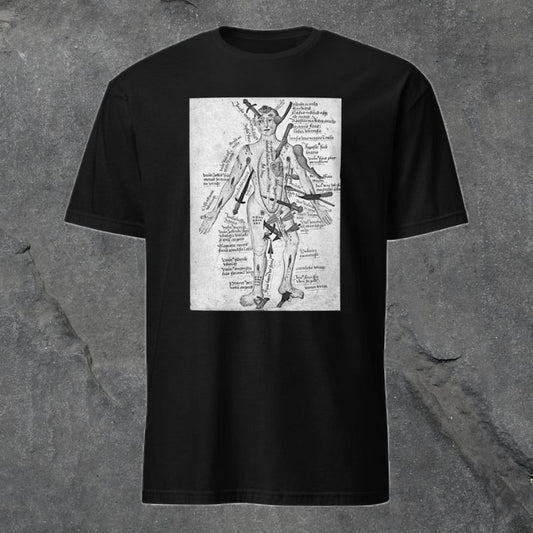 Wound Man T-Shirt - Grayscale